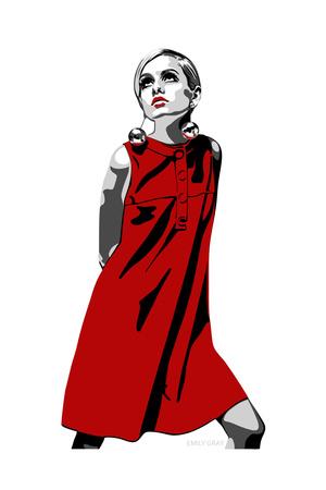 TWIGGY POSTER DIFFERENT SIZES FRAMED OPTION tw005